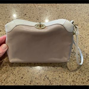 Beige Coach wristlet
